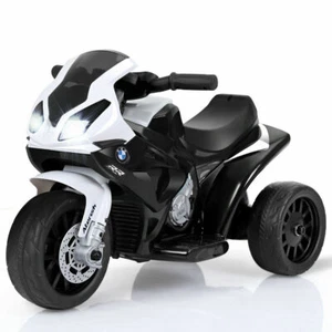 Kids Ride On Motorcycle BMW Licensed 6V Electric 3 Wheels Bicycle w/ - Picture 1 of 10