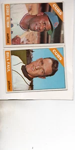 2-1966 lotto banconota faul 322 george altman 146 chicago cubs buono - Foto 1 di 2