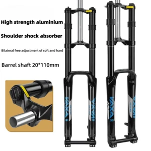 Downhill Fork 26 27.5 29" AM MTB Bike Suspension Damping Double Shoulder Rebound - Picture 1 of 18