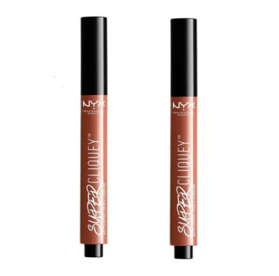 Pack of 2 NYX Super Cliquey Matte Lipstick, On The DL / Secret SCLS01 - Image 1 of 4