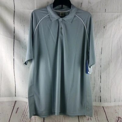 Nuevo con etiquetas Polo de Golf Alo Coolfit Gris Blanco Para Hombre Talla M Foto 1 de 4