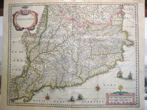 Cataluña. Ioannes Janssonius.Mapa original. Amsterdam 1636 - Picture 1 of 1