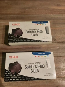 2x 108R00604 Xerox Phaser 8400 Encre Noir - Photo 1/2
