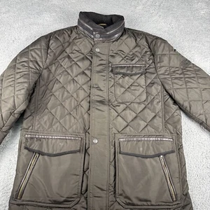 Madison Creek Outfitters Quilted Jacket Men's XL Brown Full-Zip Snap Waterproof - Picture 1 of 20