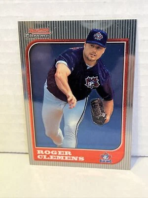 Roger Clemens Bowman Chrome Baseball #46 Toronto Blue Jays Boston Red Sox - Image 1 of 3