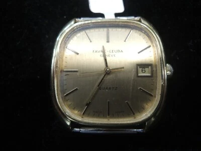 Favre-Leuba Square Gold plated Quartz watch  - Image 1 of 4