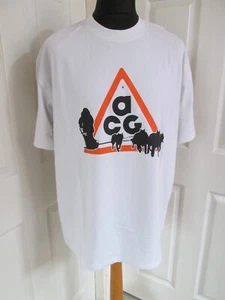 BNWT NIKE ACG White Dog Sled Logo Tee / T-Shirt Dri-Fit Loose Fit D - Picture 1 of 3