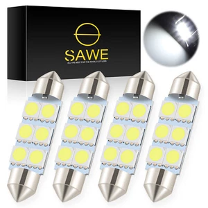 4 x 41mm 42mm 6SMD LED Dome Map Interior Light Bulbs 578 211-2 212-2 6000K White - Picture 1 of 6