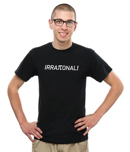 PI MATH SYMBOL NERD GEEK SCIENCE IRRATIONAL π T SHIRT GR. XL NEU - Bild 1 von 2
