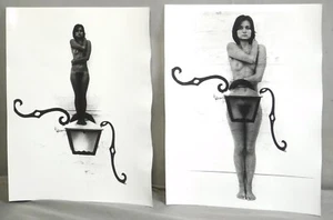 2 Vintage 1990 8x10 Glossy Art Photograph Pretty Nude Female Surreal David Kleis - Picture 1 of 4