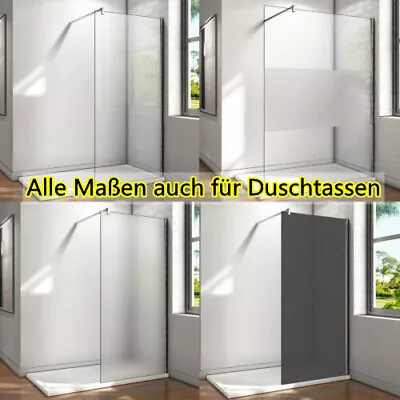 AICA 8/10mm Walk in Duschwand Dusche NANO ESG Glas Duschkabine Duschabtrennung 200cm
