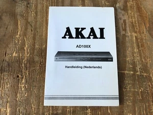AKAI GEBRAUCHSANWEISUNG, AKAI OPERATING INSTRUCTIONS, AKAI AD100X, AKAI - Bild 1 von 5