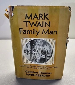 Mark Twain Family Man Caroline Harnsberger ×SIGNED× 1960 First Edition Hardcover - Picture 1 of 21