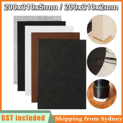 2 To 5mm Felt Pad Sheet Furniture Floor Protector Pad Mar Self Adhesive A4 Sheet - image 1 of 4