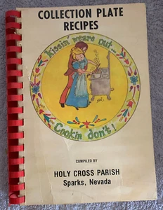 Collection Plate Recipes, Holy Cross Parish Cookbook, Sparks NV Nevada, 1978 - Picture 1 of 1