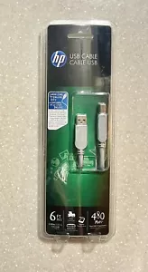 HP Monster 6 ft. A to B USB Cable 480 MbPS USB-6 ES 122243-00 Printer Cable NEW! - Picture 1 of 2