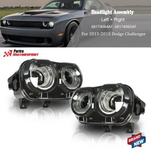 Par de proyectores de faros halógenos para Dodge Challenger 2015-2018 lado derecho + izquierdo - Imagen 1 de 12