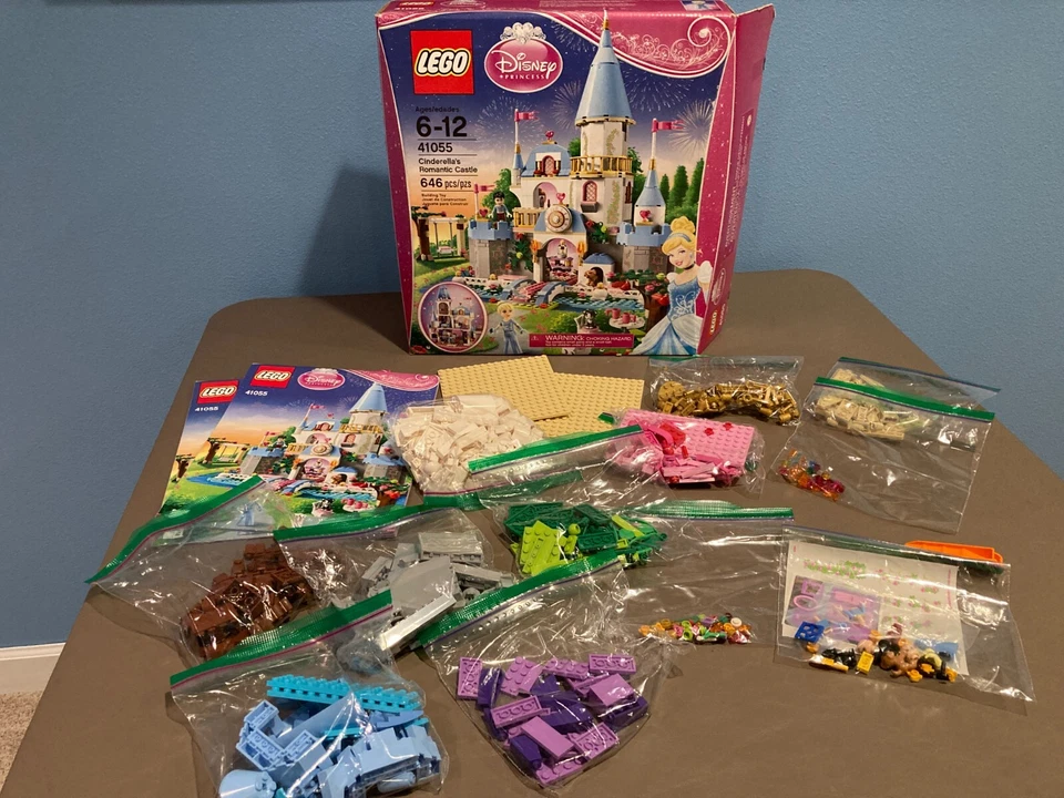 Lego Disney Princess CINDERELLA'S CASTLE 41055 Box, Pieces & Instruction Manuals - Image 1 of 4