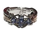 MICHAEL VALITUTTI Tanzanite Sterling Silver Ring Band Size 9 New Three Stone WOW