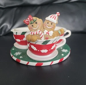 YANKEE CANDLE Navidad Pan de Jengibre Doble Soporte de Luz de Té #ListingsInLights - Imagen 1 de 7