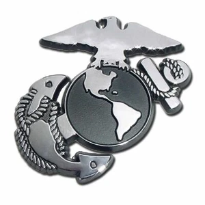 NEW U.S. Marine Corps Anchor Chrome Auto Emblem. 2.88” x 3” - Picture 1 of 1