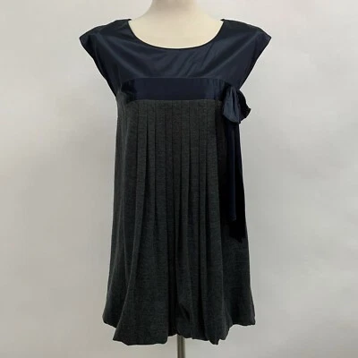 Vestido para mujer Laundry by Design talla 4 gris azul burbuja nuevo con etiquetas mezcla de lana de seda $275 Foto 1 de 4
