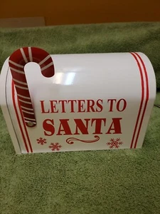 LETTERS TO SANTA TABLETOP MAILBOX SANTA LETTER HOLDER - Picture 1 of 4