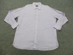 VINTAGE Gitman Bros Shirt Mens 2XL XXL 18 - 35 Purple Made in USA Long Sleeve - Picture 1 of 11