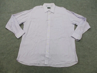 VINTAGE Gitman Bros Shirt Mens 2XL XXL 18 - 35 Purple Made in USA Long Sleeve - Image 1 of 4