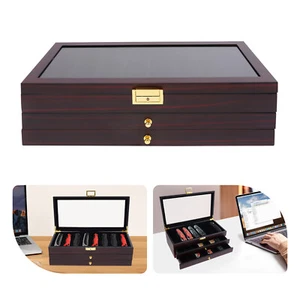 Vitrina de cuchillos, caja de almacenamiento de cuchillos, organizador de vitrina de cuchillos de 3 niveles - Imagen 1 de 15