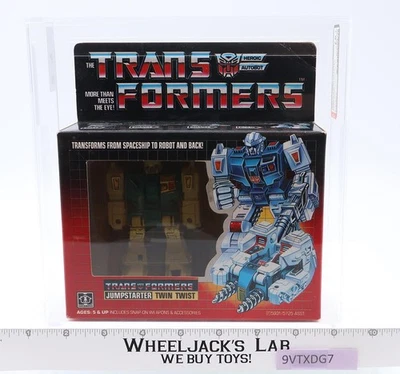 Figura Hasbro Twin Twist AFA GRADUADO Y75+ 75/85/90 G1 Transformers 1985 cinta sellado Foto 1 de 4