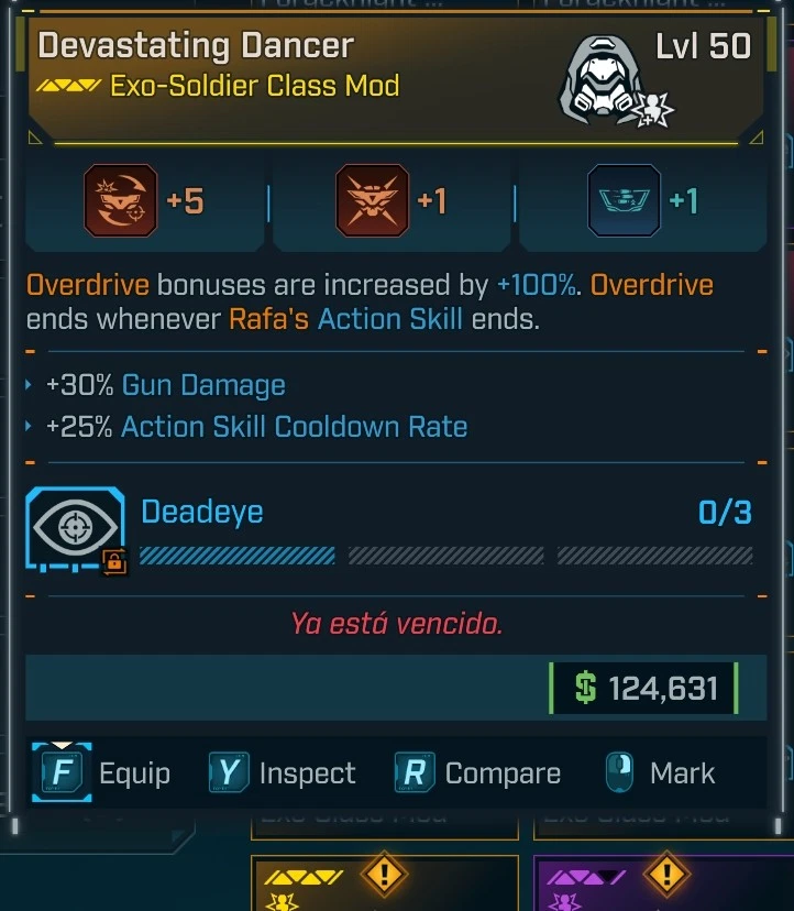Borderlands 4 🎉 Devastating Dancer ✨ [GunDMG/ASkillCD/Deadeye] - Image 1 of 1