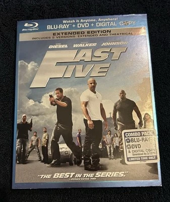 Fast Five (Blu-ray, 2011) Extended Edition - W/Slipcover - Image 1 of 4