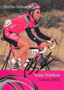 Stefan Schumacher Team Telekom Autogrammkarte Radsport Saison 2002 - Bild 1 von 2