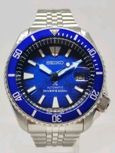 STUPENDO OROLOGIO DA UOMO AUTOMATICO SEIKO DIVERS 7002-7001 QUADRANTE BLU PROSPEX MODIFICATO  - Foto 1 di 10