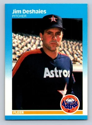 1987 Fleer #56 Jim Deshaies Houston Astros - NM/MT - Image 1 of 2