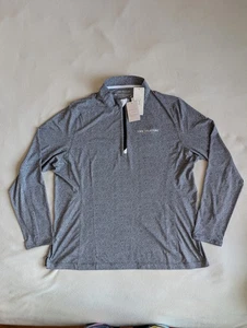Peter Millar Lightweight Sun Shirt Women XL 1/4 Zip Pullover Hexagon Players NWT - Picture 1 of 10