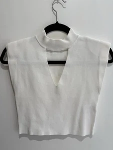 Zara White Short Sleeve Top Size S - Picture 1 of 4