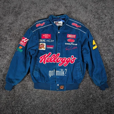 Chaqueta de Carreras Chase Authentics De Colección Para Hombre M Azul Labonte Kellogg's Tony Tiger Usada en Excelente Condición Foto 1 de 4
