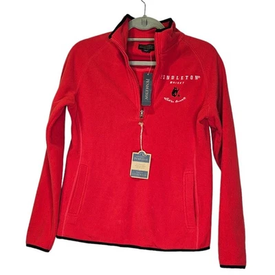 NUEVO Pendleton XS Rojo 1/4 Cremallera Pullover Polar Chaqueta Whisky Active Gorpcore  Foto 1 de 4