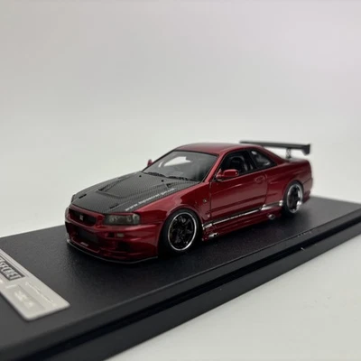 ignition model IG 1/43 Nissan TOP SECRET GT-R (BNR34) Red Metallic Car Model - Image 1 of 4