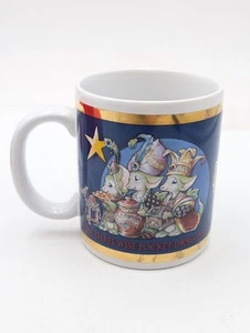 Taza de café POCKET DRAGONS Three Wise Gold Trim Feliz Navidad Musgrave real años 90 - Imagen 1 de 11