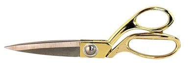 Gold Sewing Scissors 8-Inch Tailor Shears Stainless Steel Sharp Blade For Fabric - Image 1 of 4