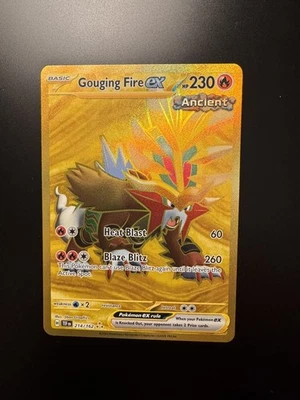 Pokémon TCG - Gouging Fire EX 214/162 SV05 Temporal Forces - NM - Image 1 of 2