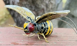 Cloisonne Hummel Metall Christbaumschmuck Käfer Insekt - Bild 1 von 10