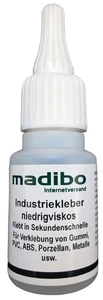 49,75 euros por 100 g de pegamento industrial madibo 20 g de pegamento de segundos de baja viscosidad - Imagen 1 de 1