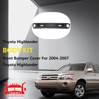 Front Bumper Cover Replacement Primed For 2004-2007 Toyota Highlander 5211948917 - Imagem 1 de 4
