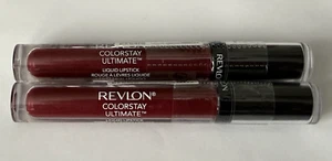 Revlon Colorstay Ultimate Liquid Lipstick 040 Brilliant Bordeaux Lot of 2 - Picture 1 of 3