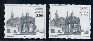 FOSFORESCENZA "CALVARIO CUERNAVACA" SU 2 CARTE DIFF SC#1214(FL34) - Foto 1 di 1