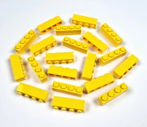 20 x LEGO Basisstein 1x4 - Gelb - 3010 - NEU - Bild 1 von 4